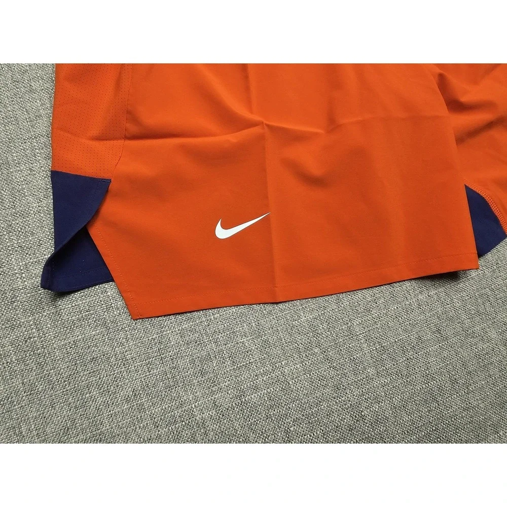 Clemson Tigers Shorts Mens 2XL Orange Nike Dri Fit Flex Football Team Issued